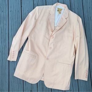 Tulliano Mens XL Blazer Peach Halloween Dumb & Dumber Costume Lloyd Christmas